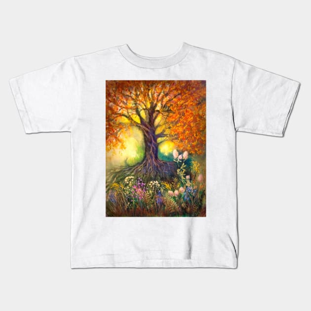Big tree Kids T-Shirt by redwitchart